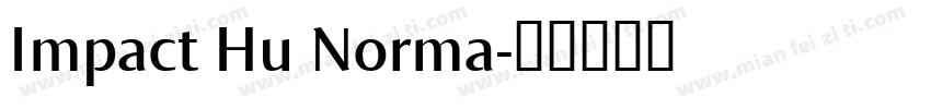 Impact Hu Norma字体转换
